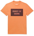 Maison Margiela - Printed Cotton-Jersey T-Shirt - Men - Orange