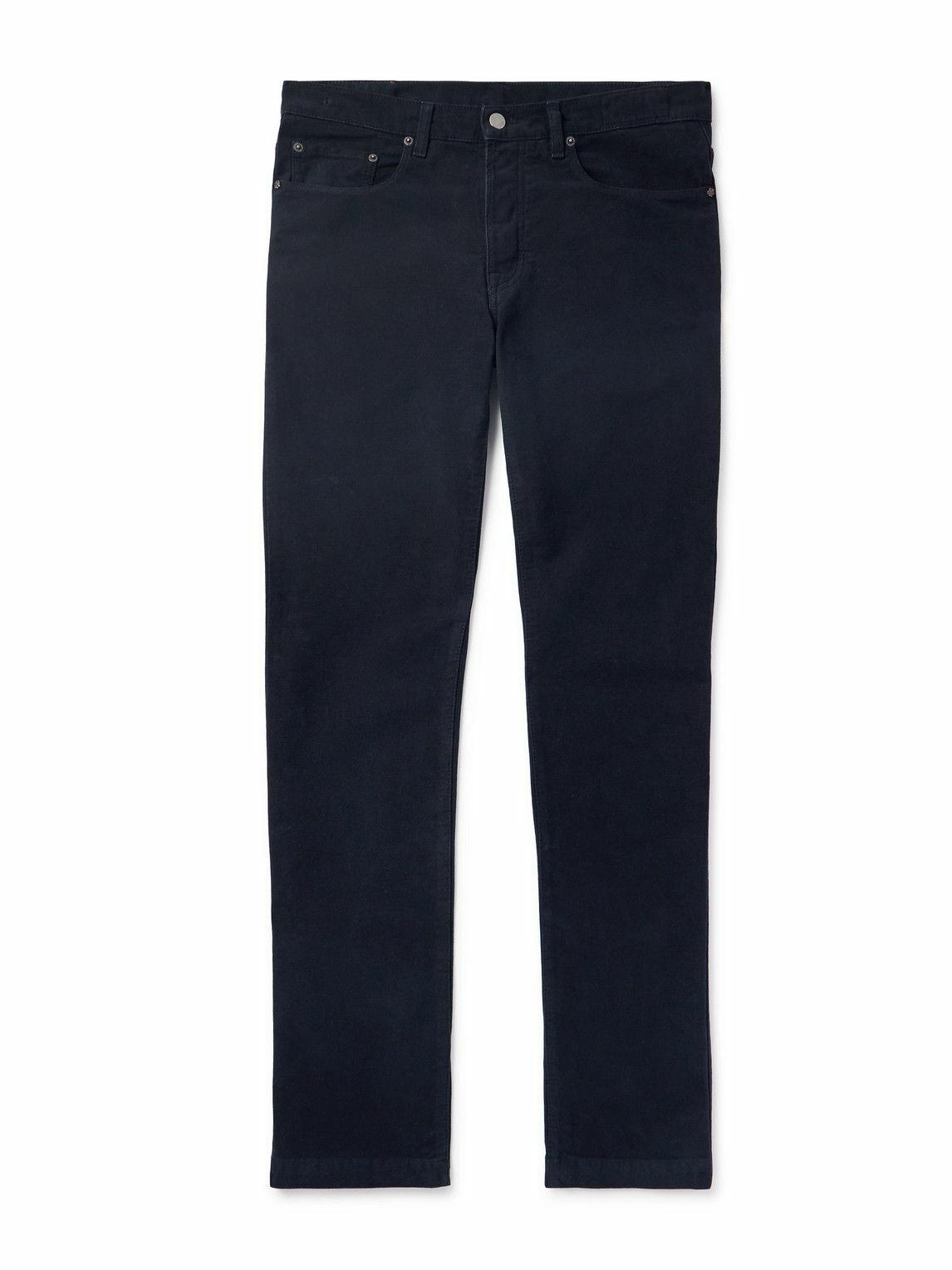 Massimo Alba - Alunga Slim-Fit Cotton-Moleskin Trousers - Blue Massimo Alba