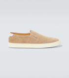 Brunello Cucinelli Suede slip-on sneakers