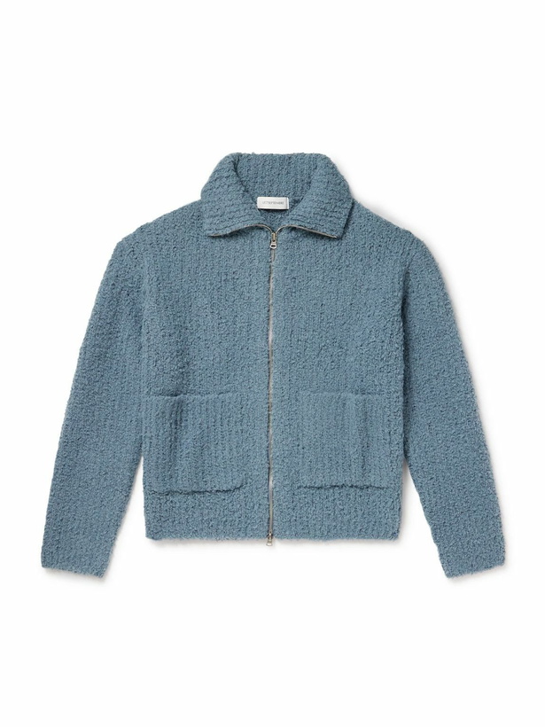 Photo: LE 17 SEPTEMBRE - Wool-Blend Bouclé Zip-Up Cardigan - Blue