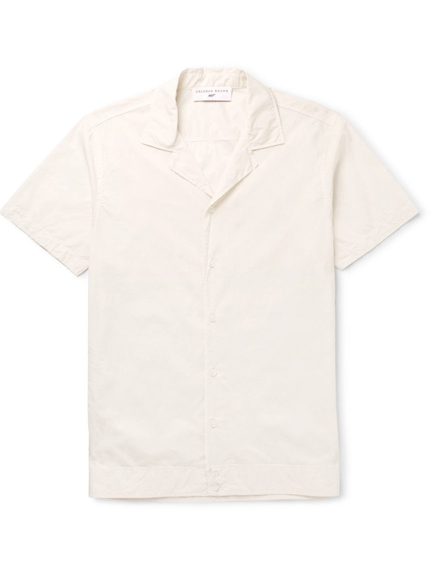 Photo: Orlebar Brown - 007 Golden Gun Camp-Collar Cotton Shirt - Neutrals