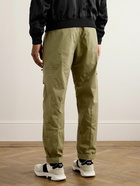 TOM FORD - Straight-Leg Pleated Cotton-Twill Cargo Trousers - Green