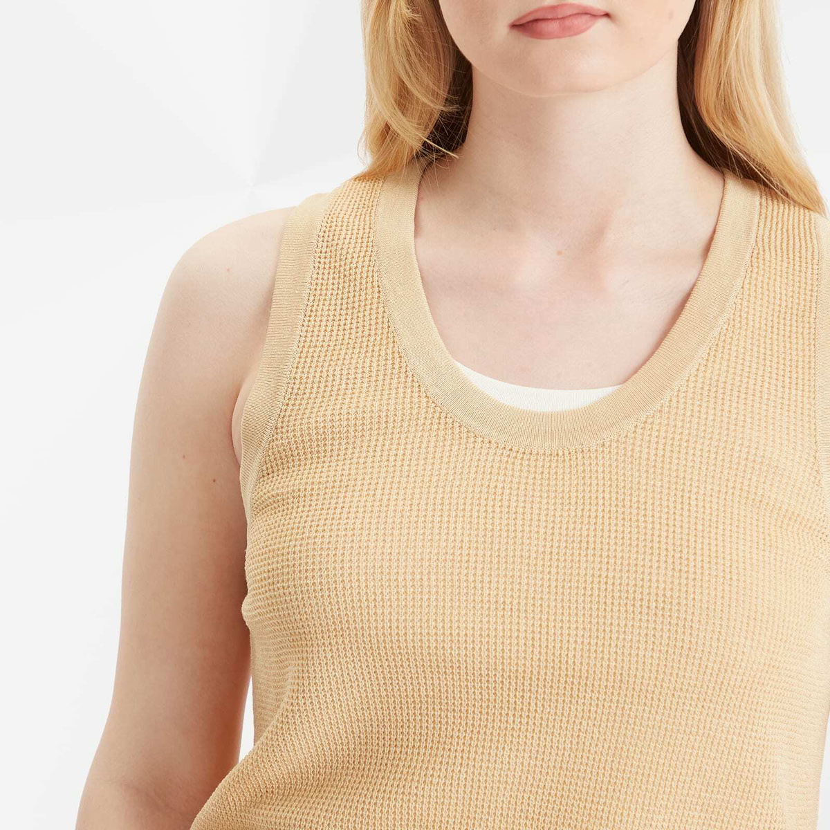 Studio Nicholson Women's Low Armhole Vest in Raffia