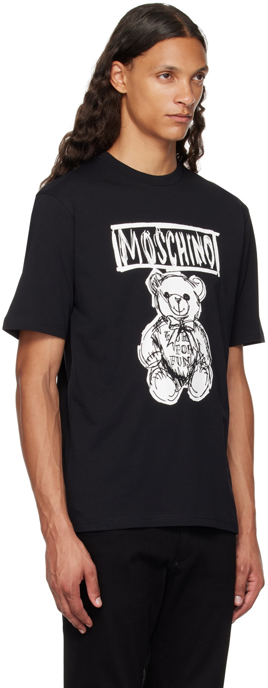 Moschino Black Teddy Bear T-Shirt Moschino