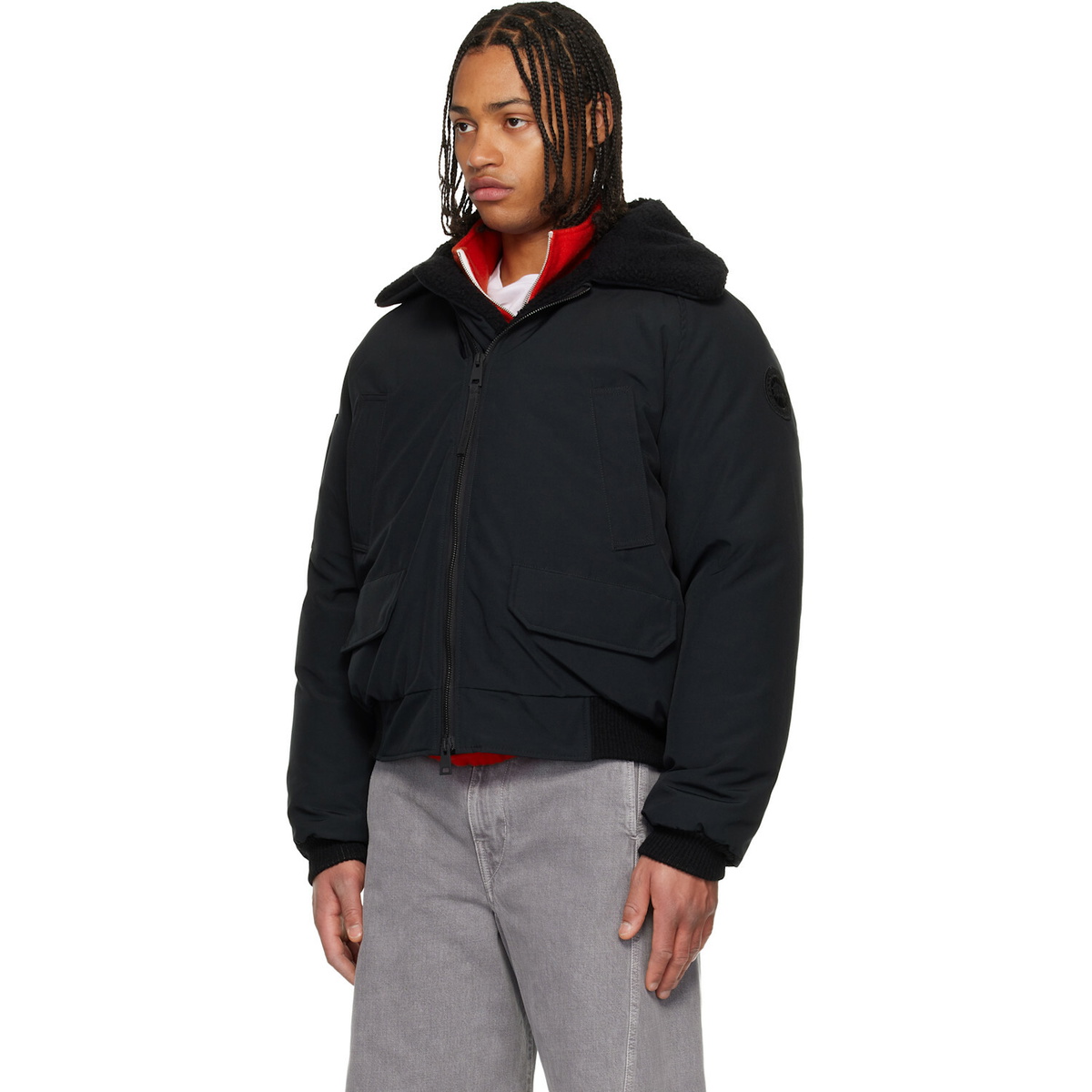 Canada Goose Black Chilliwack Aviator Bomber Down Jacket