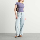 SUNDAYFRUITMARKET Women's Mini Sun Stripe T-Shirt in Navy
