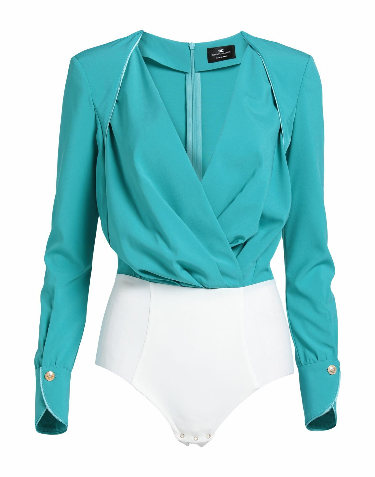 Elisabetta Franchi Womens Bodysuit Turquoise