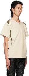 ADYAR SSENSE Exclusive Off-White & Green Clementi T-Shirt
