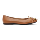 JW Anderson Brown Anchor Logo Ballerina Flats