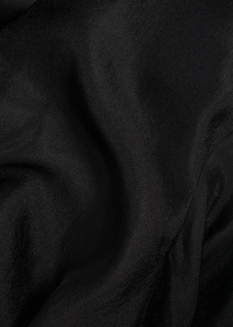 Forte_forte Semi-sheer Organza Shirt Black