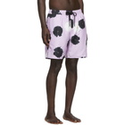 Saturdays NYC Purple Timothy Moon Flower Swim Shorts