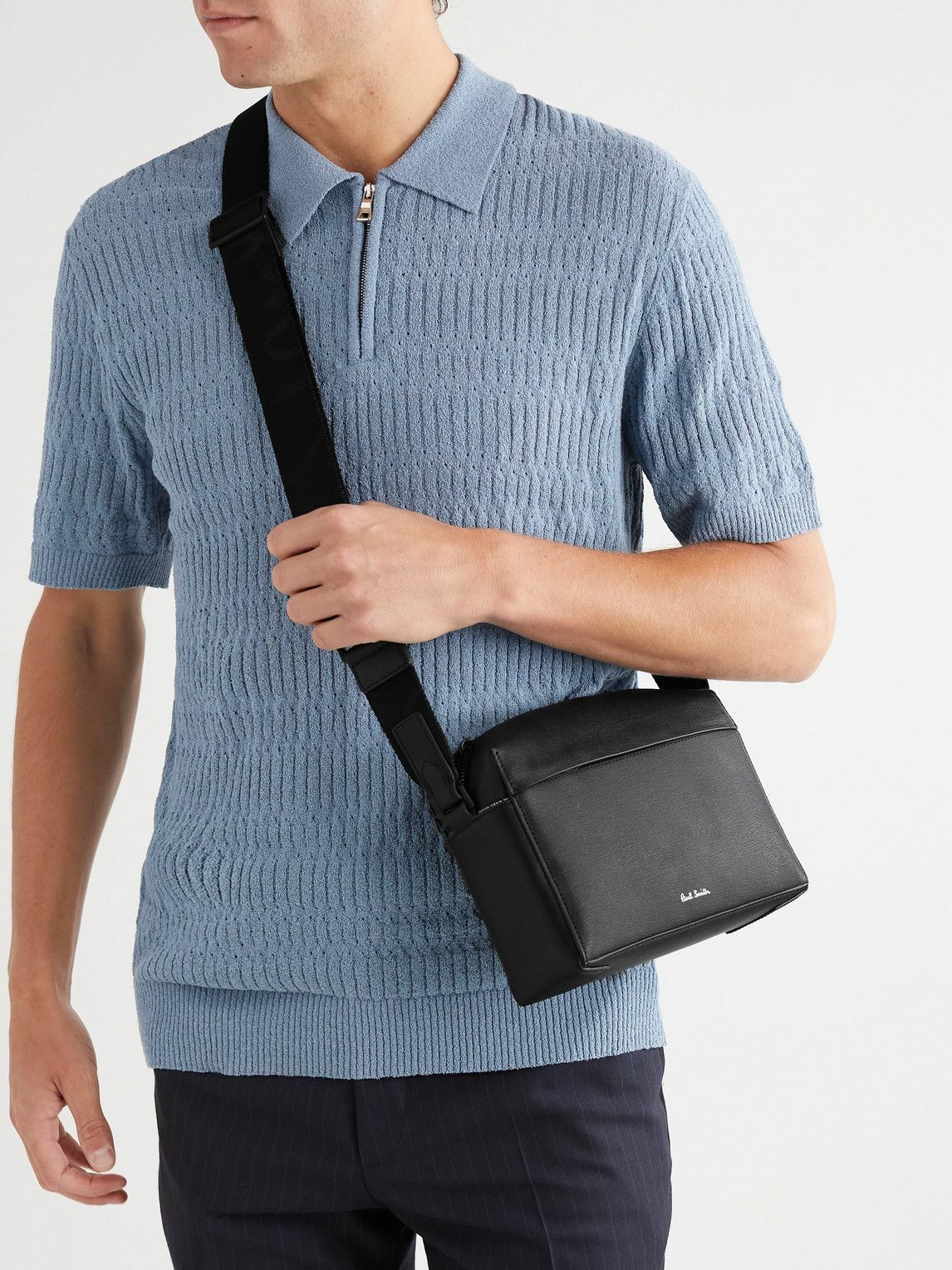 New Paul store Smith Leather Men Messenger Bag