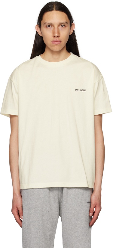 Photo: We11done Off-White Printed T-Shirt