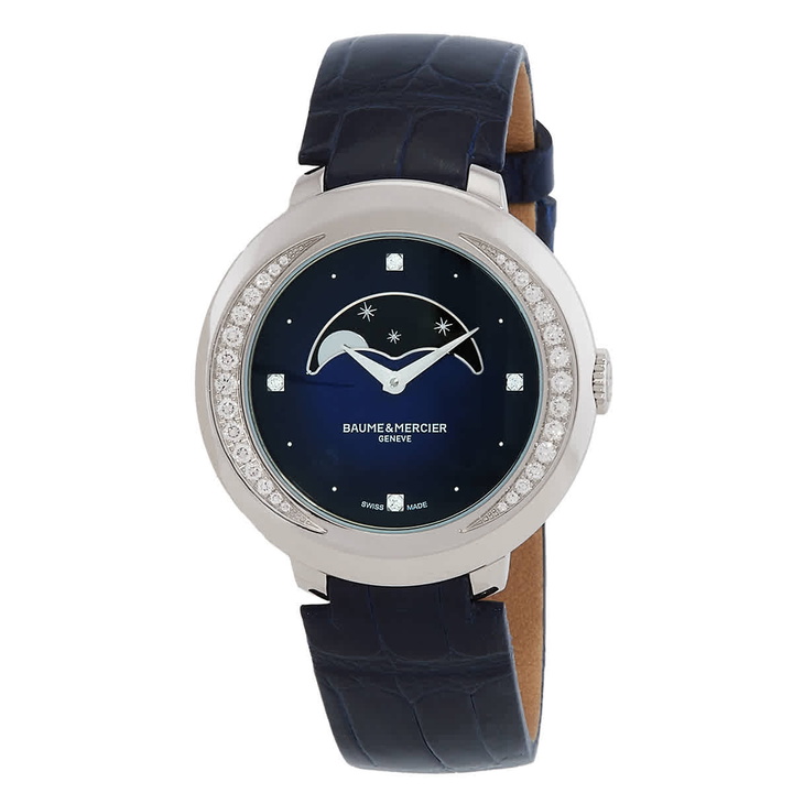 Photo: Baume et Mercier Promesse Blue Diamond Dial Ladies Watch MOA10347