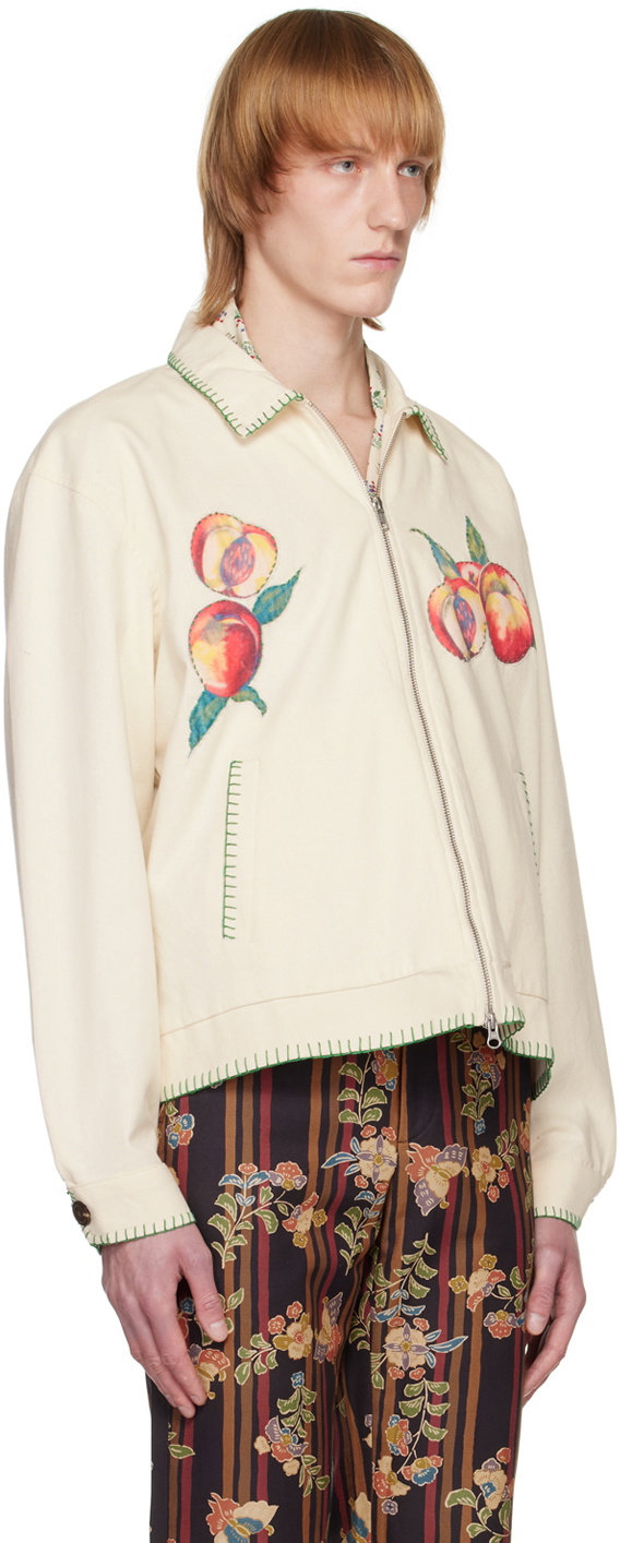 Bode White Georgia Peach Jacket Bode