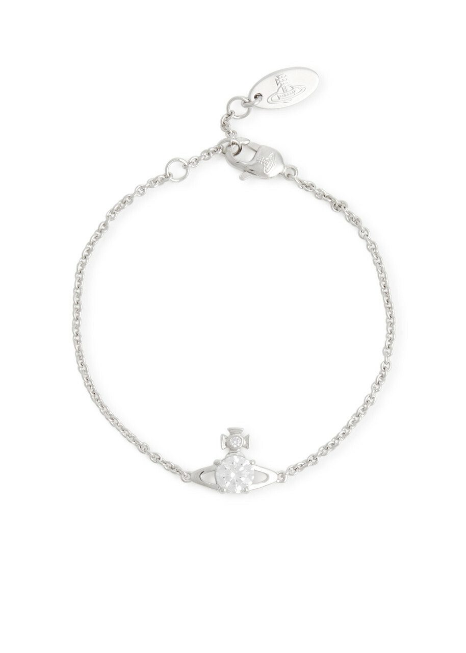 ブレスレット VIVIENNE WESTWOOD SILVER BALBINA BRACELET WITH PEARL Balbina orb bracelet