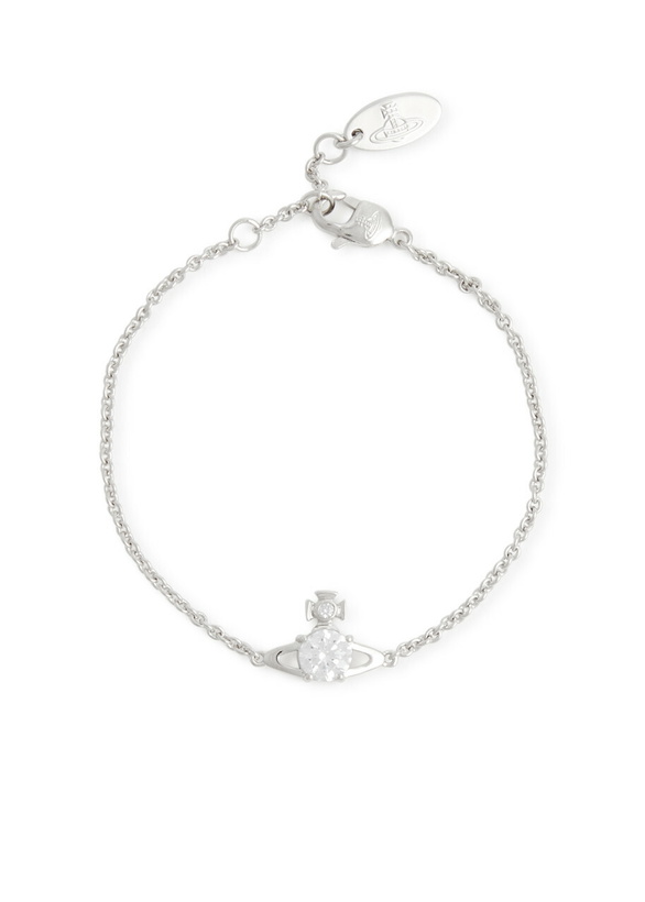Photo: Vivienne Westwood Reina Small Orb-embellished Bracelet - Silver - One Size