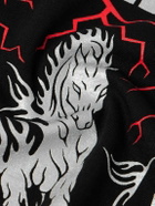 Local Authority LA - Horse Power Logo-Print Cotton-Jersey T-Shirt - Black