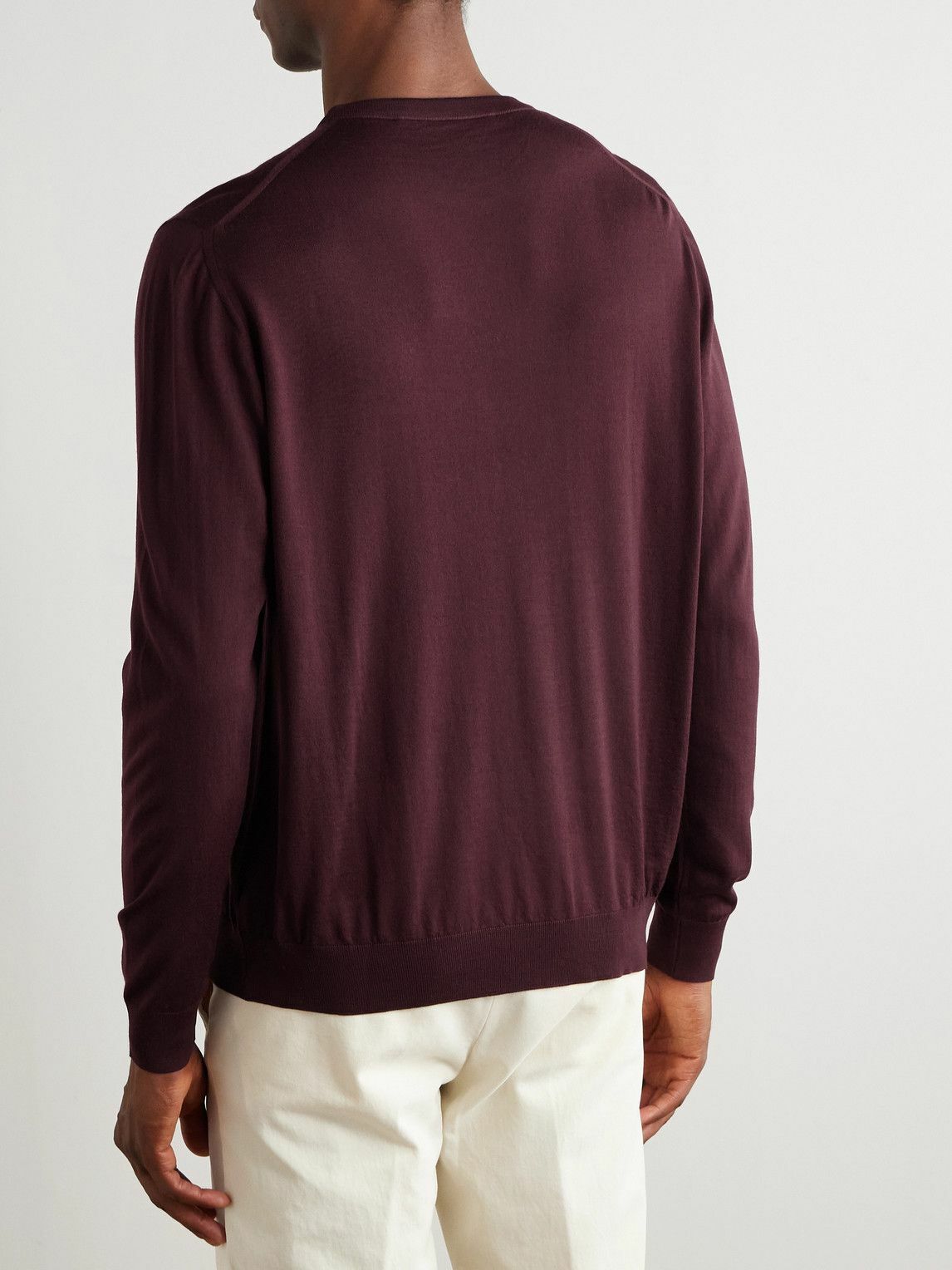 Kiton - Wool Sweater - Burgundy