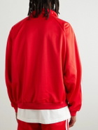 SAINT Mxxxxxx - Logo-Embroidered Striped Jersey Track Jacket - Red