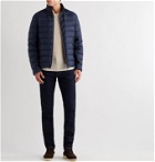 Loro Piana - Gateway Quilted Virgin Wool and Silk-Blend Down Jacket - Blue