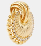 Alessandra Rich Shell embellished earrings