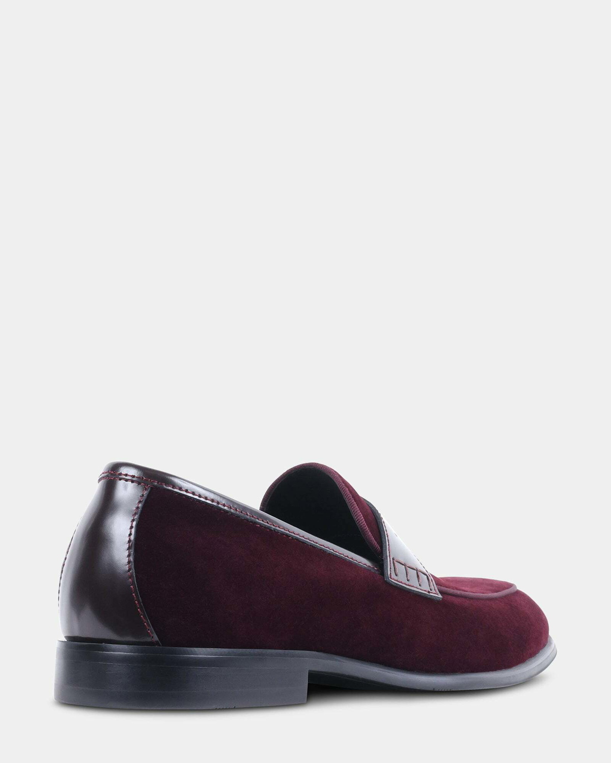 Steve Madden Hineman Dress Shoes in Burgundy Velvet