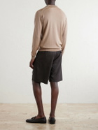 John Smedley - Caverhill Knitted Merino Wool Polo Shirt - Neutrals