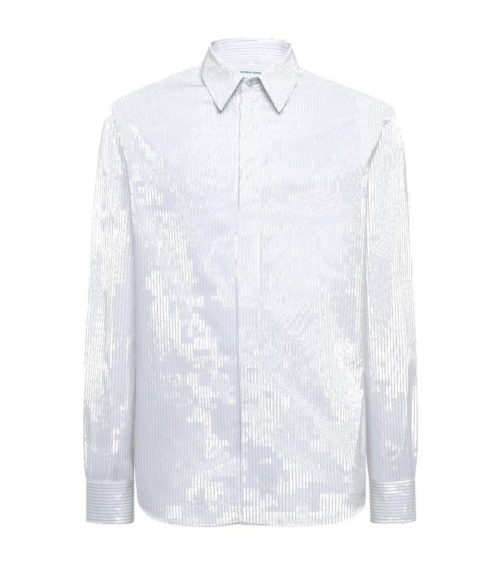 Photo: Bottega Veneta Pinstripe cotton shirt