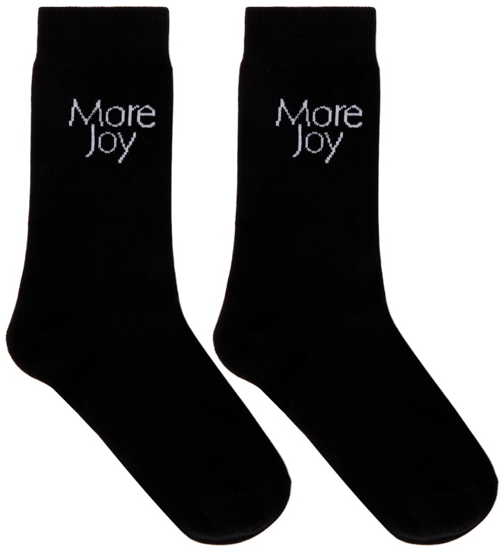 Photo: More Joy Black Logo Socks