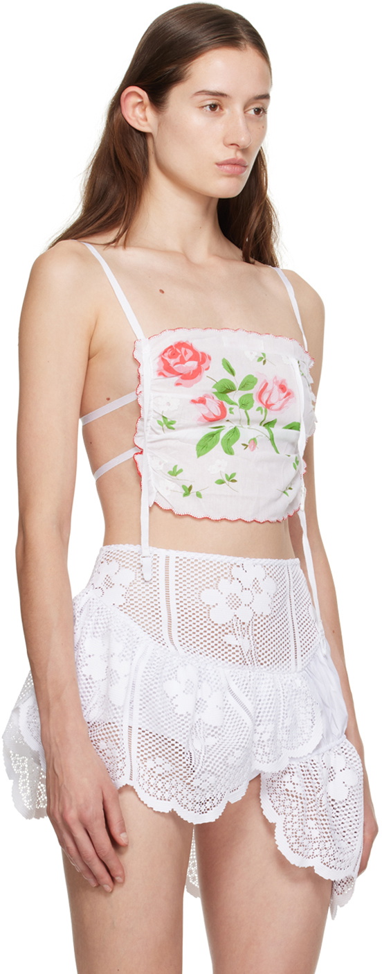 Yuhan Wang White Handkerchief Camisole Yuhan Wang