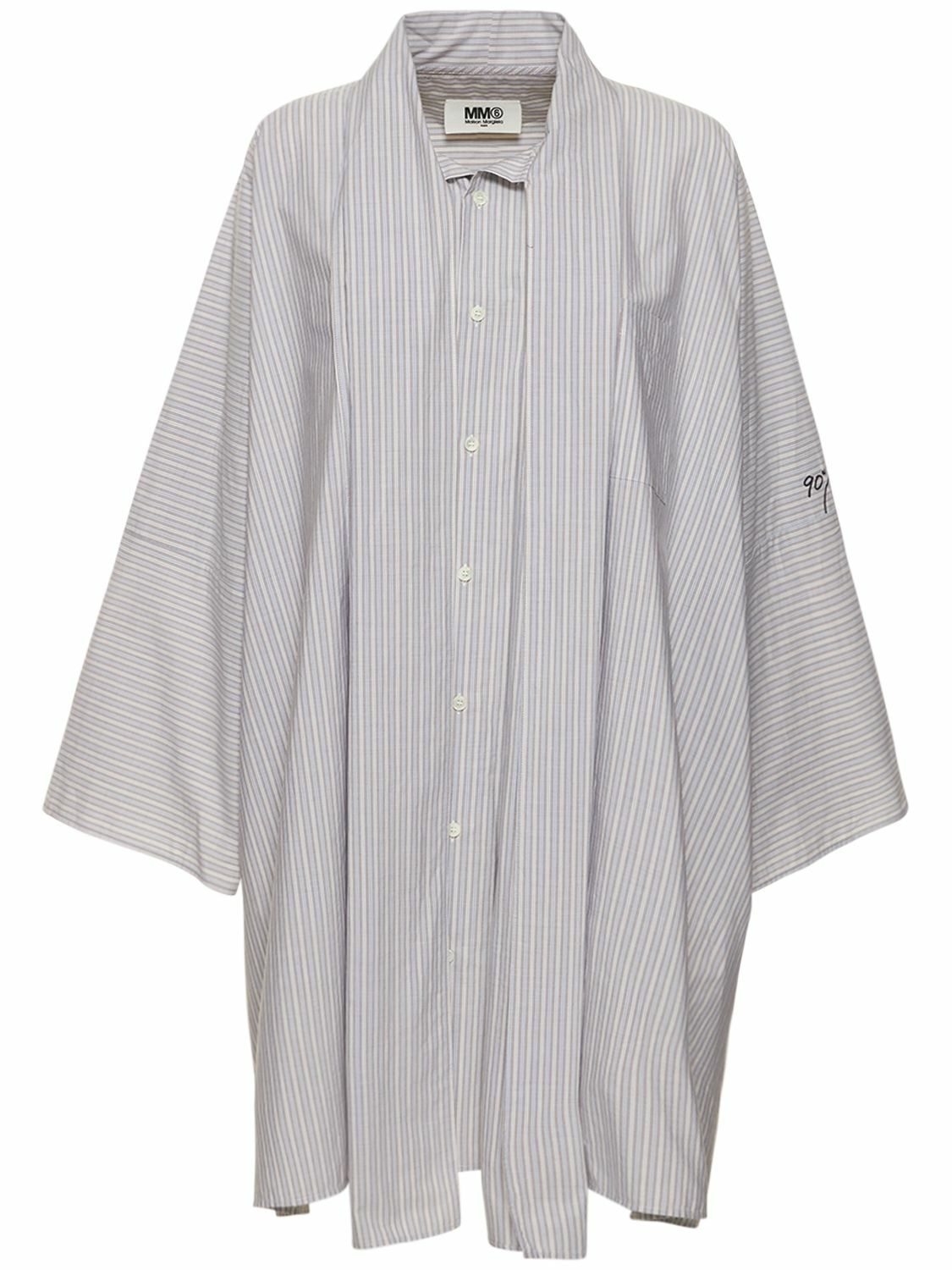 Tシャツ・カットソー Maison Margiela White poplin shirt mini dress White Logo Poplin Shirt Minidress by MM6 Maison Margiela on Sale