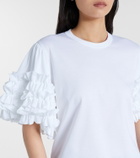 Noir Kei Ninomiya Ruffled cotton T-shirt