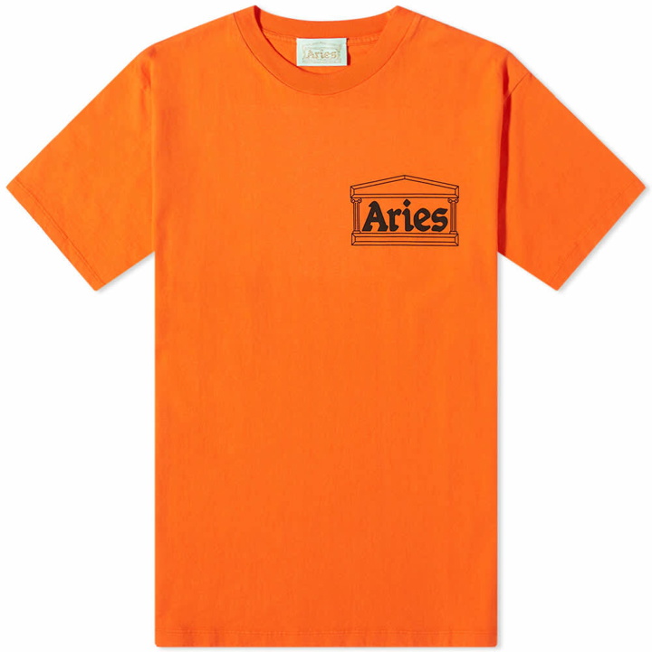 Photo: Aries Men's Temple T-Shirt in Orange