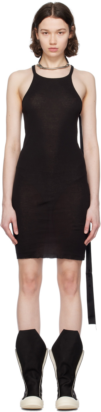 Rick Owens DRKSHDW Black Racer Back Minidress Rick Owens Drkshdw Rick Owens DRKSHDW Black Racer Back Minidress Rick Owens Drkshdw