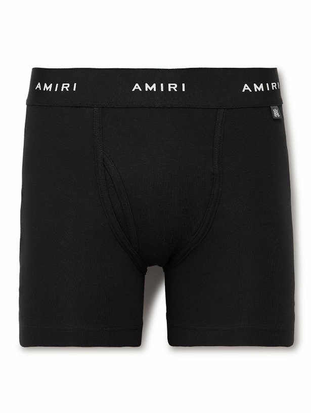 Photo: AMIRI - Stretch-Cotton Boxer Briefs - Black