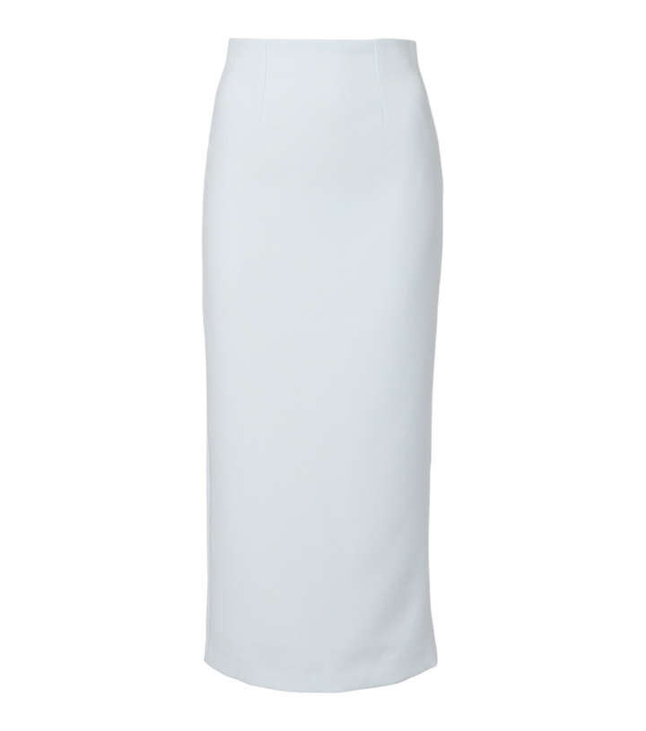 Photo: Roland Mouret Caped satin crêpe midi skirt