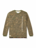 WTAPS - Ghill Layered Logo-Print Printed Cotton-Mesh and Jersey T-Shirt - Neutrals