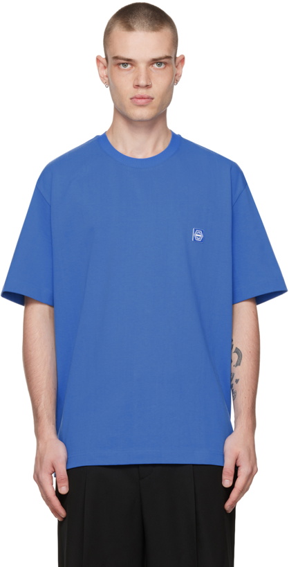 Photo: Solid Homme Blue Embroidered Back T-Shirt