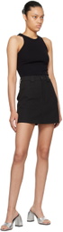 Fax Copy Express Black Pegged Miniskirt