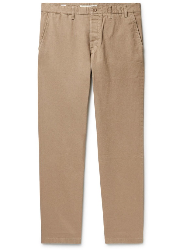 Photo: Norse Projects - Aros Heavy Straight-Leg Organic Cotton Trousers - Neutrals