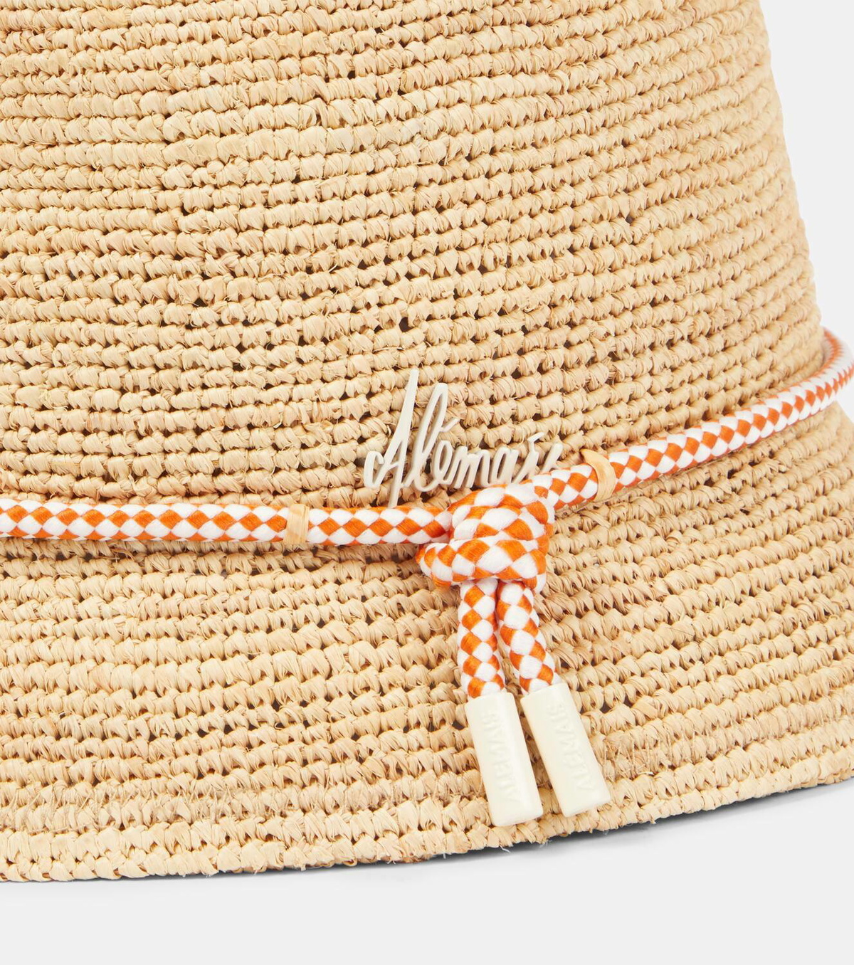 Alémais Sunlit crochet raffia bucket hat