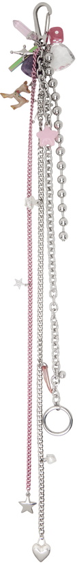 Photo: Marland Backus Silver & Pink Chain Keychain
