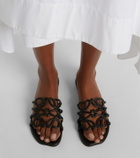 Loewe Paula's Ibiza Petal Anagram leather slides