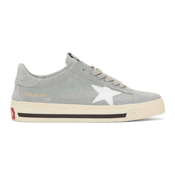 Photo: Golden Goose Grey Suede Grindstar Sneakers