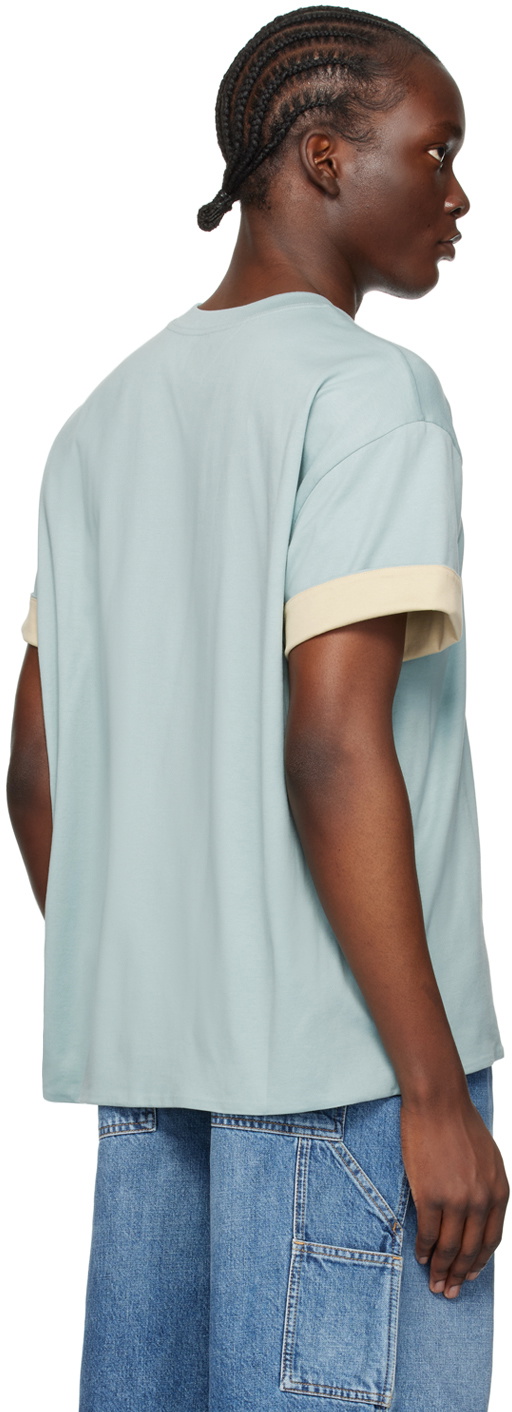 Bottega Veneta Blue Double Layer T-Shirt Bottega Veneta