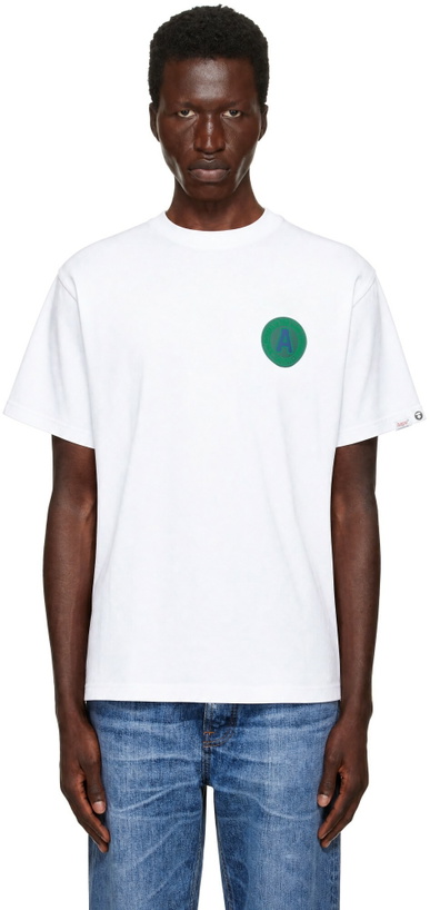 Photo: AAPE by A Bathing Ape White 'AAPE Basic' T-shirt