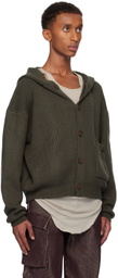 Isa Boulder SSENSE Exclusive Green Stripe Vector Hoodie