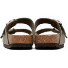 Birkenstock Gray Regular Arizona Birkibuc Sandals