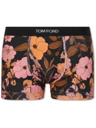 TOM FORD - Floral-Print Stretch-Cotton Boxer Briefs - Pink